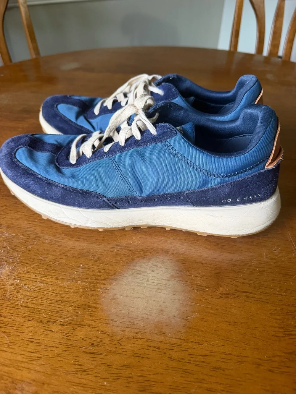 Cole Haan Men's Grand Cc Midtown Navy and Tan Low-Top Sneakers